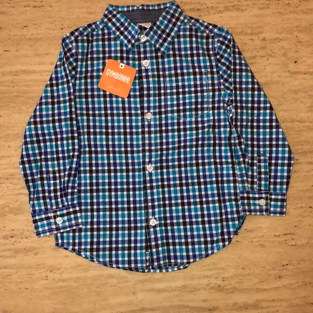 Long sleeve button up collard shirt boys size 3t